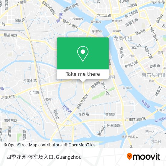 四季花园-停车场入口 map