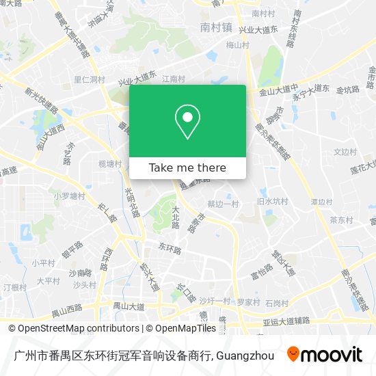 广州市番禺区东环街冠军音响设备商行 map