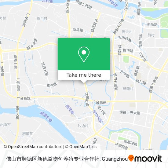 佛山市顺德区新德益吻鱼养殖专业合作社 map