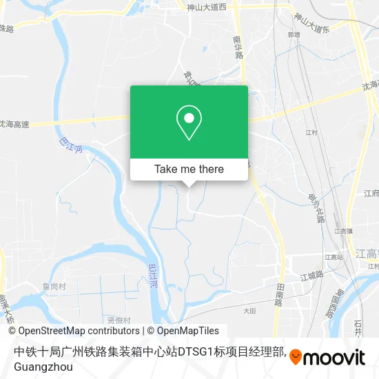 中铁十局广州铁路集装箱中心站DTSG1标项目经理部 map
