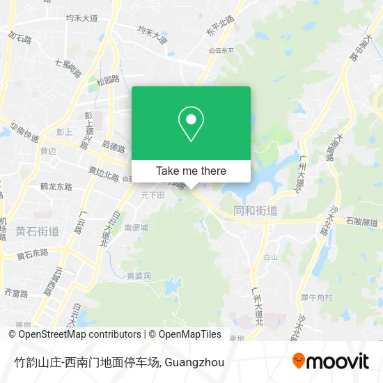 竹韵山庄-西南门地面停车场 map