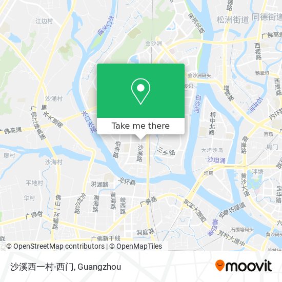 沙溪西一村-西门 map