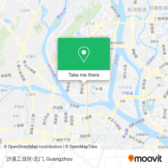 沙溪工业区-北门 map