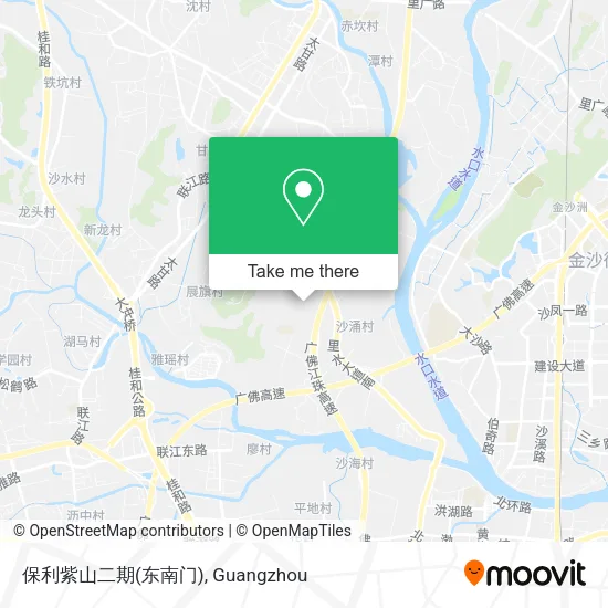 保利紫山二期(东南门) map