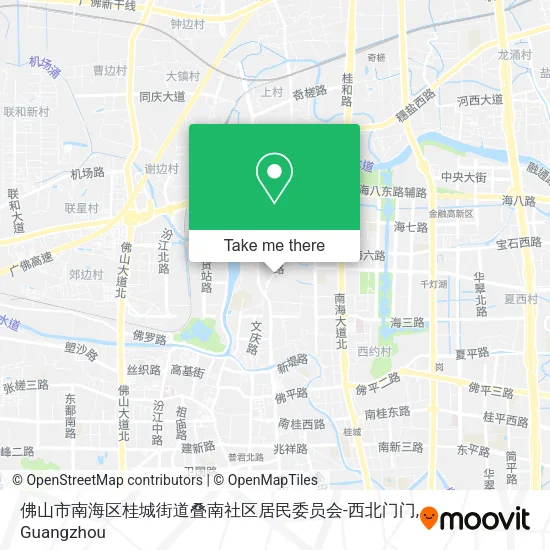 佛山市南海区桂城街道叠南社区居民委员会-西北门门 map