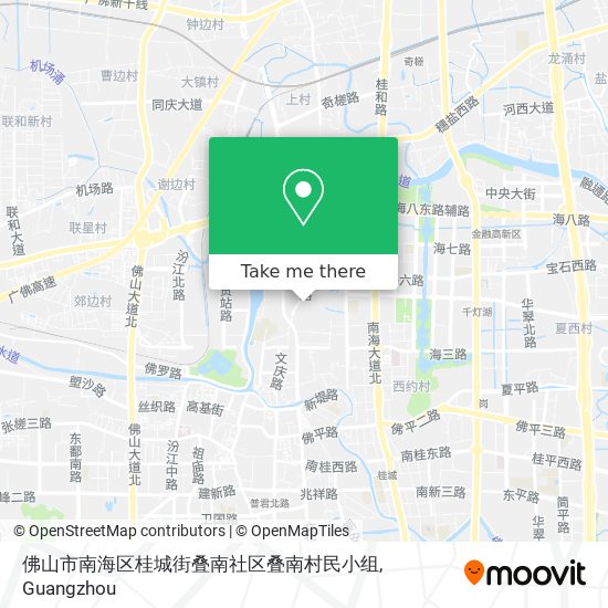 佛山市南海区桂城街叠南社区叠南村民小组 map