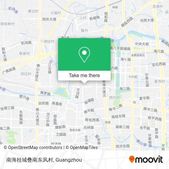 南海桂城叠南东风村 map