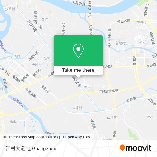 江村大道北 map