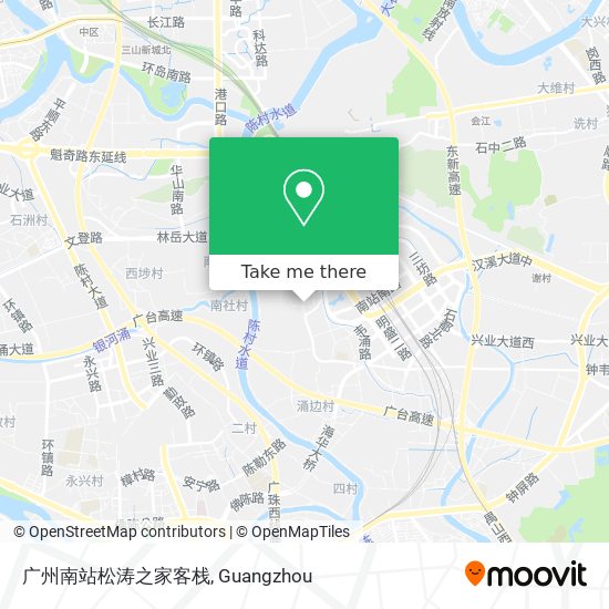 广州南站松涛之家客栈 map
