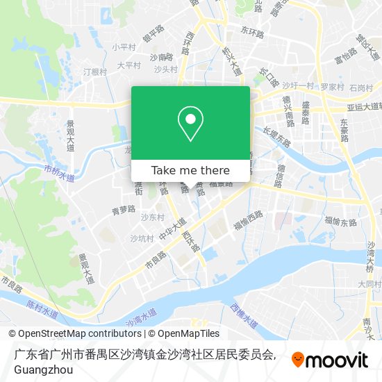 广东省广州市番禺区沙湾镇金沙湾社区居民委员会 map