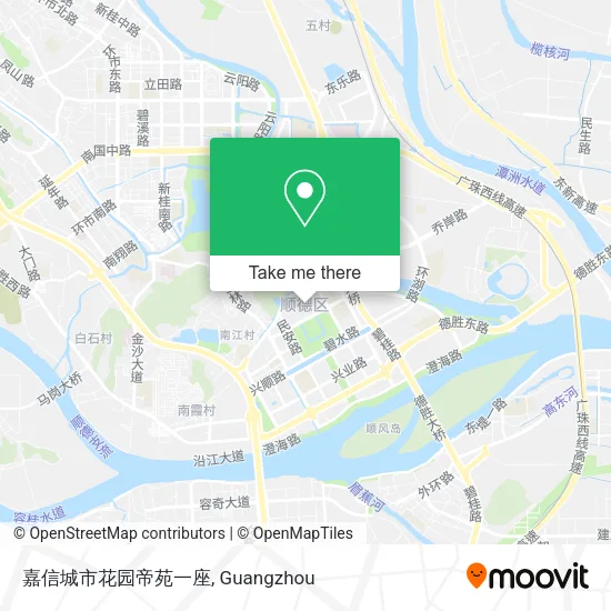 嘉信城市花园帝苑一座 map