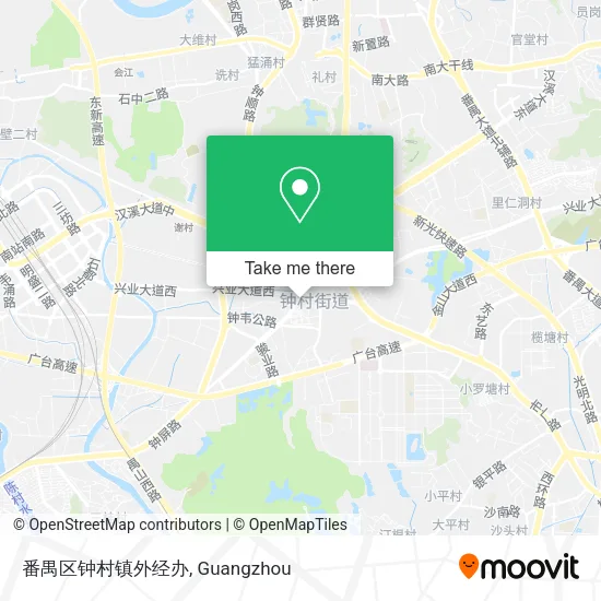 番禺区钟村镇外经办 map