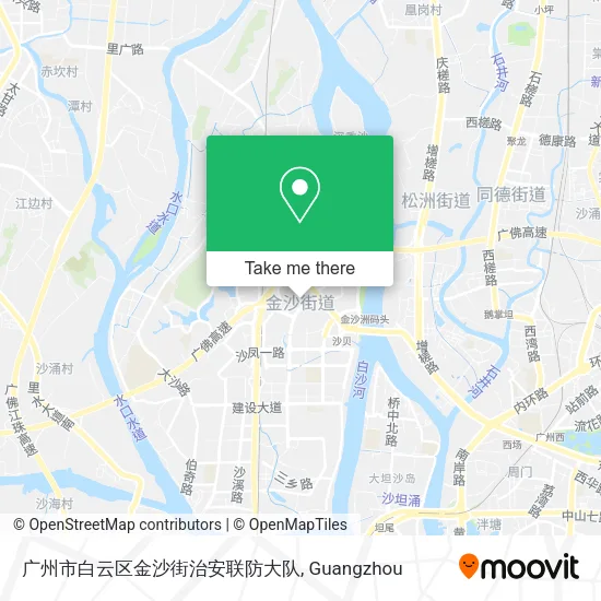 广州市白云区金沙街治安联防大队 map