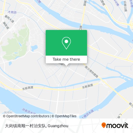 大岗镇南顺一村治安队 map