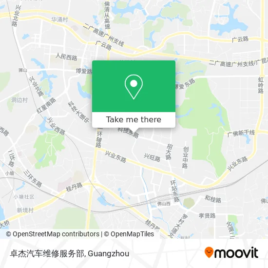 卓杰汽车维修服务部 map