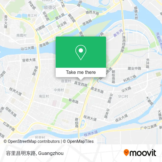 容里昌明东路 map