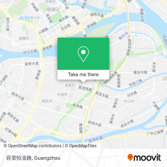容里恒业路 map
