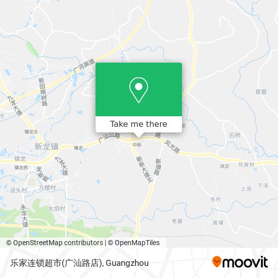 乐家连锁超市(广汕路店) map
