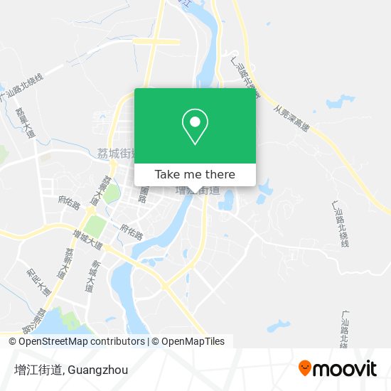 增江街道 map