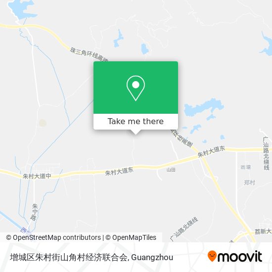 增城区朱村街山角村经济联合会 map