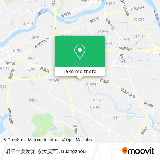 君子兰美发(科泰大厦西) map