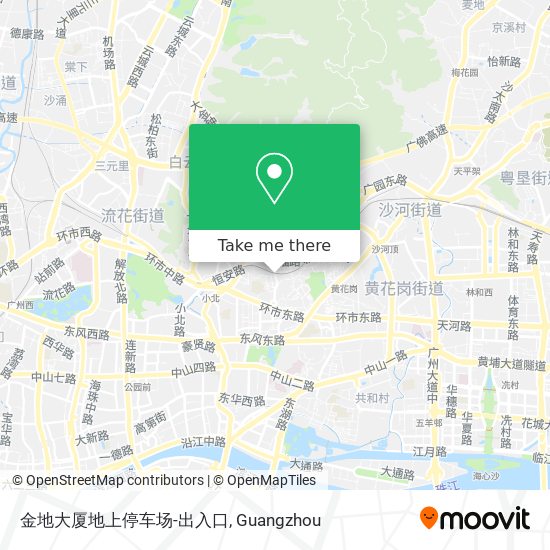 金地大厦地上停车场-出入口 map