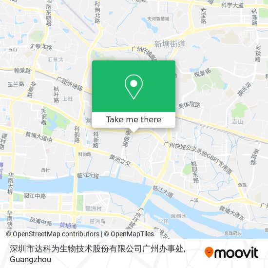 深圳市达科为生物技术股份有限公司广州办事处 map