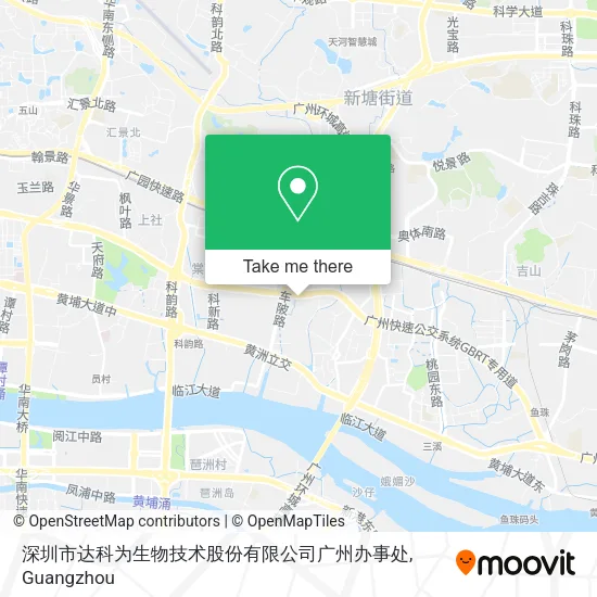 深圳市达科为生物技术股份有限公司广州办事处 map