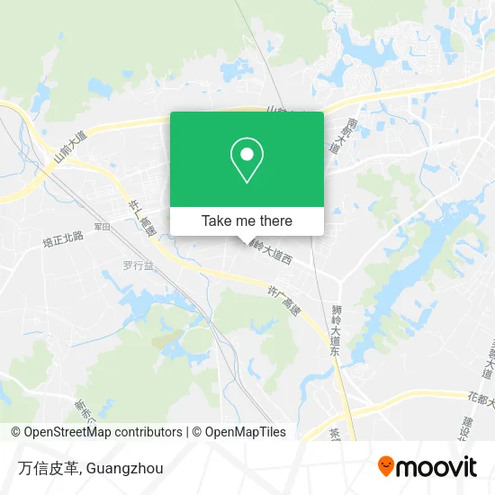 万信皮革 map