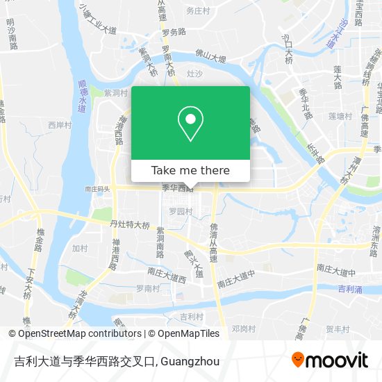 吉利大道与季华西路交叉口 map
