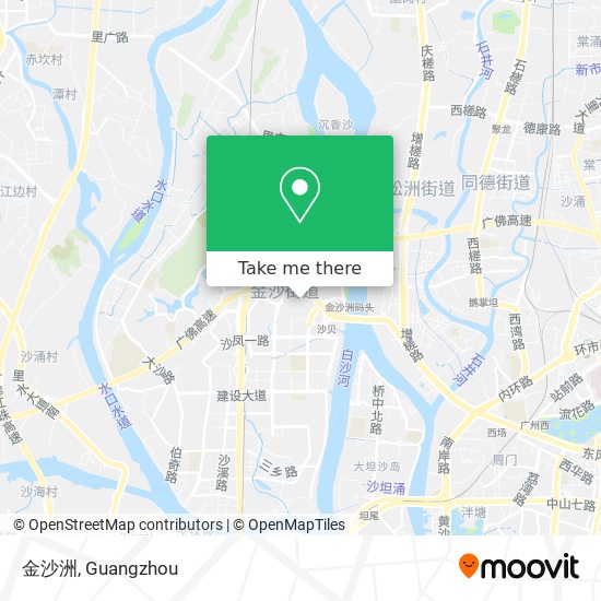 金沙洲 map