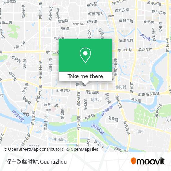 深宁路临时站 map