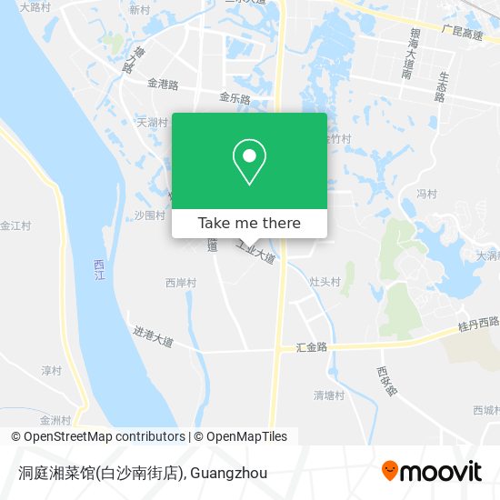 洞庭湘菜馆(白沙南街店) map