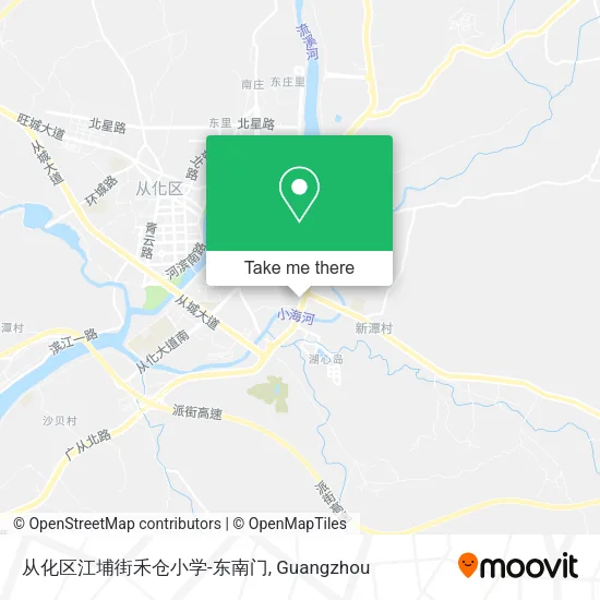 从化区江埔街禾仓小学-东南门 map