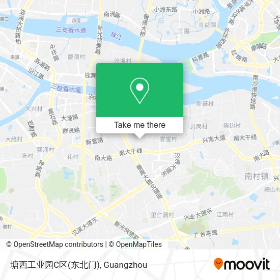 塘西工业园C区(东北门) map