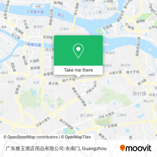 广东雅玉酒店用品有限公司-东南门 map