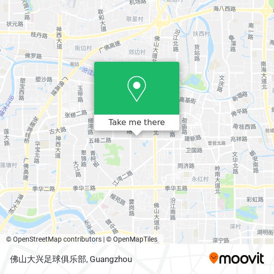 佛山大兴足球俱乐部 map