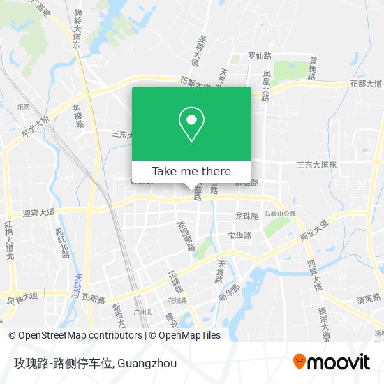 玫瑰路-路侧停车位 map