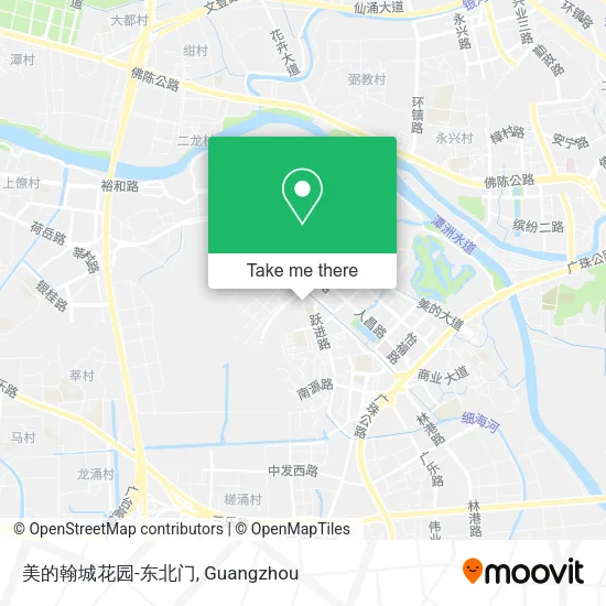 美的翰城花园-东北门 map