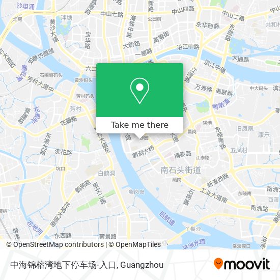 中海锦榕湾地下停车场-入口 map