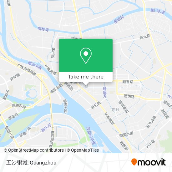 五沙粥城 map