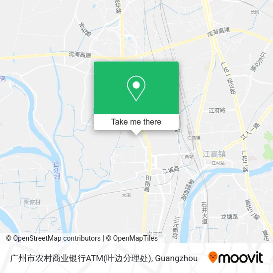 广州市农村商业银行ATM(叶边分理处) map