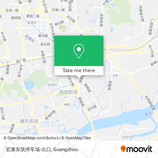 宏康东筑停车场-出口 map