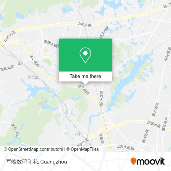 军峰数码印花 map