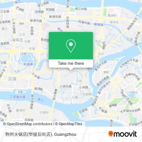 荆州火锅店(华骏后街店) map