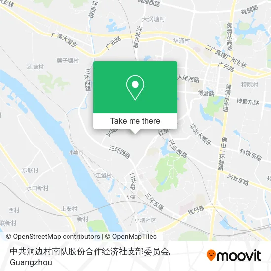 中共洞边村南队股份合作经济社支部委员会 map