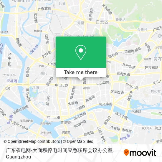 广东省电网-大面积停电时间应急联席会议办公室 map