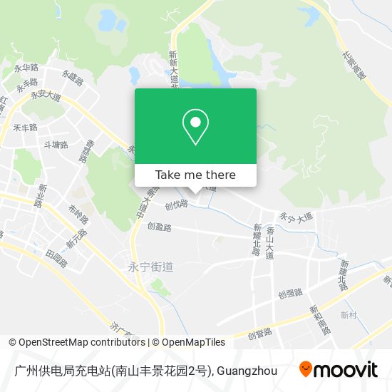 广州供电局充电站(南山丰景花园2号) map