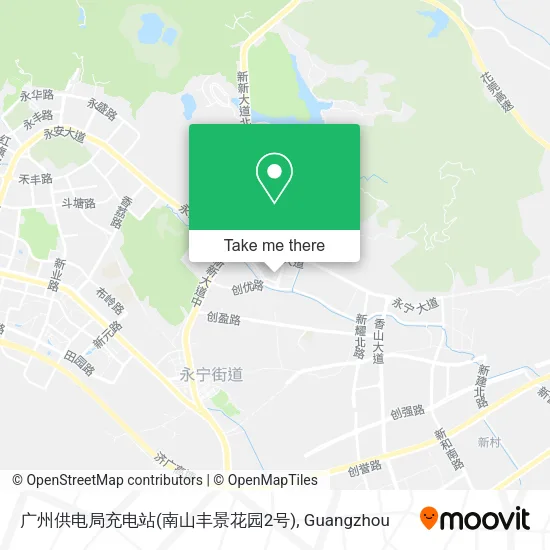 广州供电局充电站(南山丰景花园2号) map