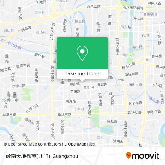 岭南天地御苑(北门) map